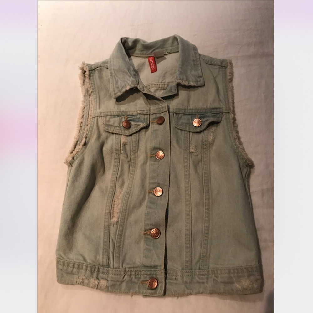 Light Wash Denim Vest
